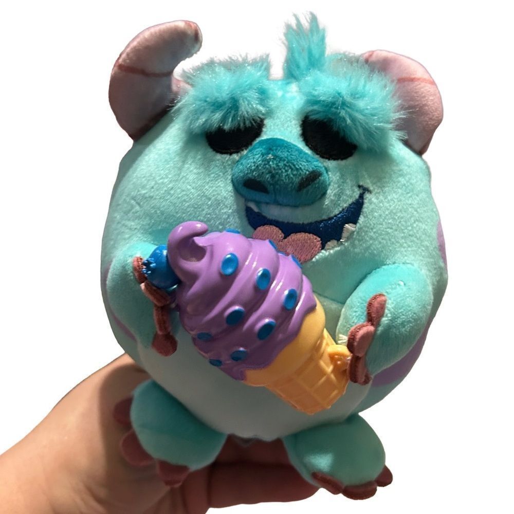 2025 Disney Snackles SULLY Monsters Inc Ice Cream Zuru Mini Brand Plush 5”